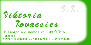 viktoria kovacsics business card